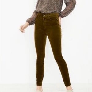 LOFT Olive Corduroy Pants
